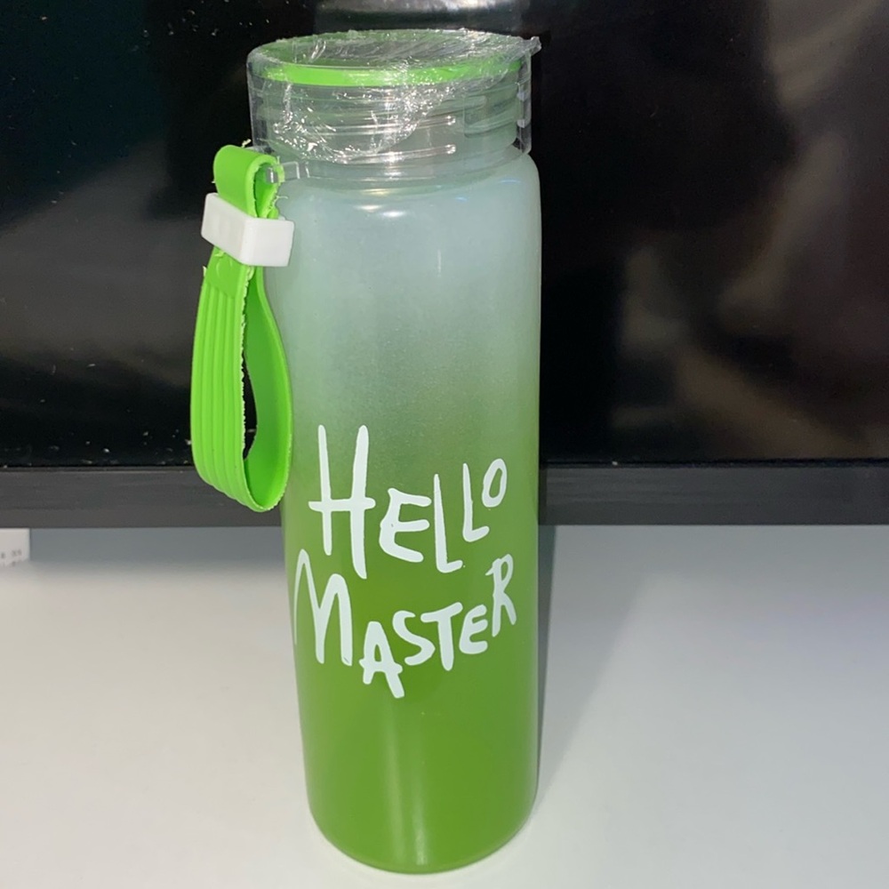 Water bottle glass